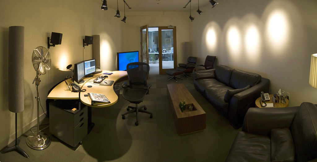 Apartment home office setup when your desk is in the living room